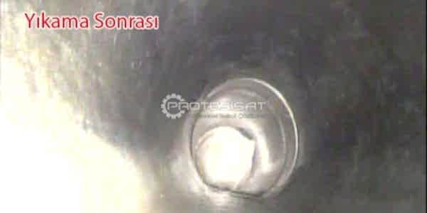 Kanal yıkama sonrası